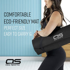 OZE SPORTS Yoga Mat, NBR Foam, Extra Thick, Non-Slip, High Density, Large, for Pilates, Gymnastics, HiiT and Fitness, with Free Carry Strap