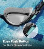 Speedo Damen Biofuse 2.0 Schwimmbrille | Weibliches Design | Patentierter Verstellmechanismus | Anti-Beschlag | Anti-Leck | Comfort Fit Schwimmbrille (1 Stück)