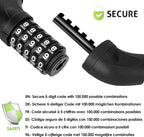 SPGOOD Bike Lock with Combination, Bicycle Lock with Chain(Camouflage)
