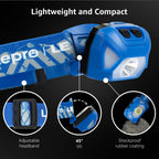 Lepro LED Head Torch 2 Pack with Red Light, Super Bright Headlamp 6 Modes