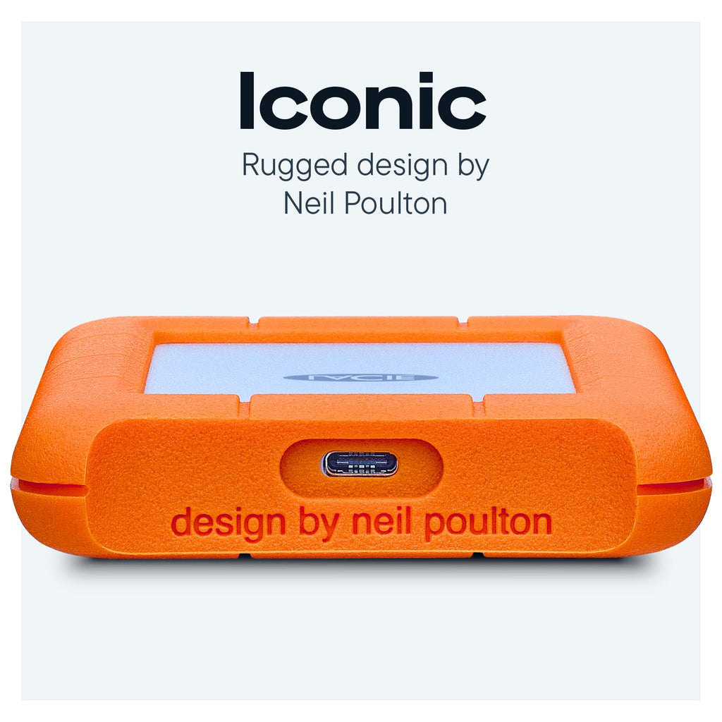 LaCie 5TB Rugged Portable Hard Drive | USB-C (STFR5000800)