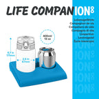 ION8 Lightweight Steel Kids Water Bottle, 400ml/13oz, Blue