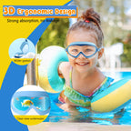 COOLOO Kids Swimming Goggles for Age 4-14, 2 Pack Wide Vision Kids Goggles