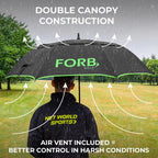 FORZA Sport Umbrellas | 60" Double Layered Canopy With a Locking Button For Instant Opening