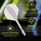 WINMAU | Fusion Integrated Dart Flights & Dart Stems | No.2