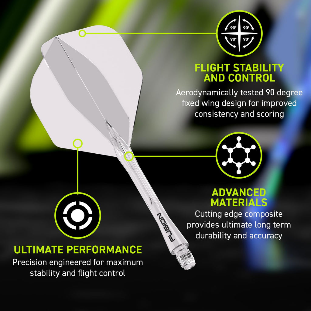 WINMAU | Fusion Integrated Dart Flights & Dart Stems | No.2