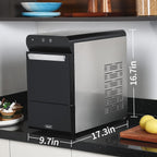 Gevi V2.0 Nugget Ice Maker Countertop,38lbs/Day,Black