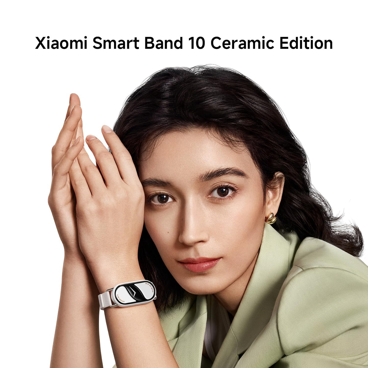 XIAOMI Smart Band 10, Fitness Tracker for Men Women, 21-day battery, White