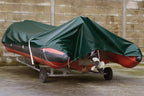 Wohohoho 120GSM Tarpaulin Waterproof Heavy Duty, 4m x 4m Large Green Rainproof Tarp UV/Tear Resistant PE Tarpaulin Sheet Tent with Reinforced Eyelets, Cover for Car, Pool, Caravan, Garden Furniture