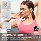 Aptkdoe Wireless Earbuds 75H Bluetooth 5.4 Sport Headphones with Earhooks