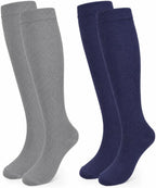 Compression Socks, (2/4/6/7 Pairs) for Men & Women 15-20 mmHg is Best for Athletics, Running, Flight Travel, Support