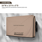 ULTCOVER Waterproof Outdoor TV Cover 55-59 inch, Black