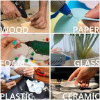 ANSIO Hot Glue Sticks for Hot Glue Gun, SGS Approved, 50 pcs - 7mm x 100mm