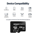Amazon Basics microSDXC Memory Card, 64GB, A2, U3, 100MB/s Read Speed, Black, 2-Pack