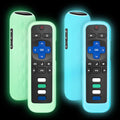 for Roku-Remote-Cover,Glow in The Dark Silicone Protective Case