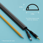 D-Line 157in Cord Cover Kit, Self-Adhesive Wire Hiders, Paintable Cable Raceway to Hide Wires on Wall, Electrical Cable Management - 10x 15.7 Lengths & 19 Accessories - 1.18" (W) x 0.59" (H) - Beige
