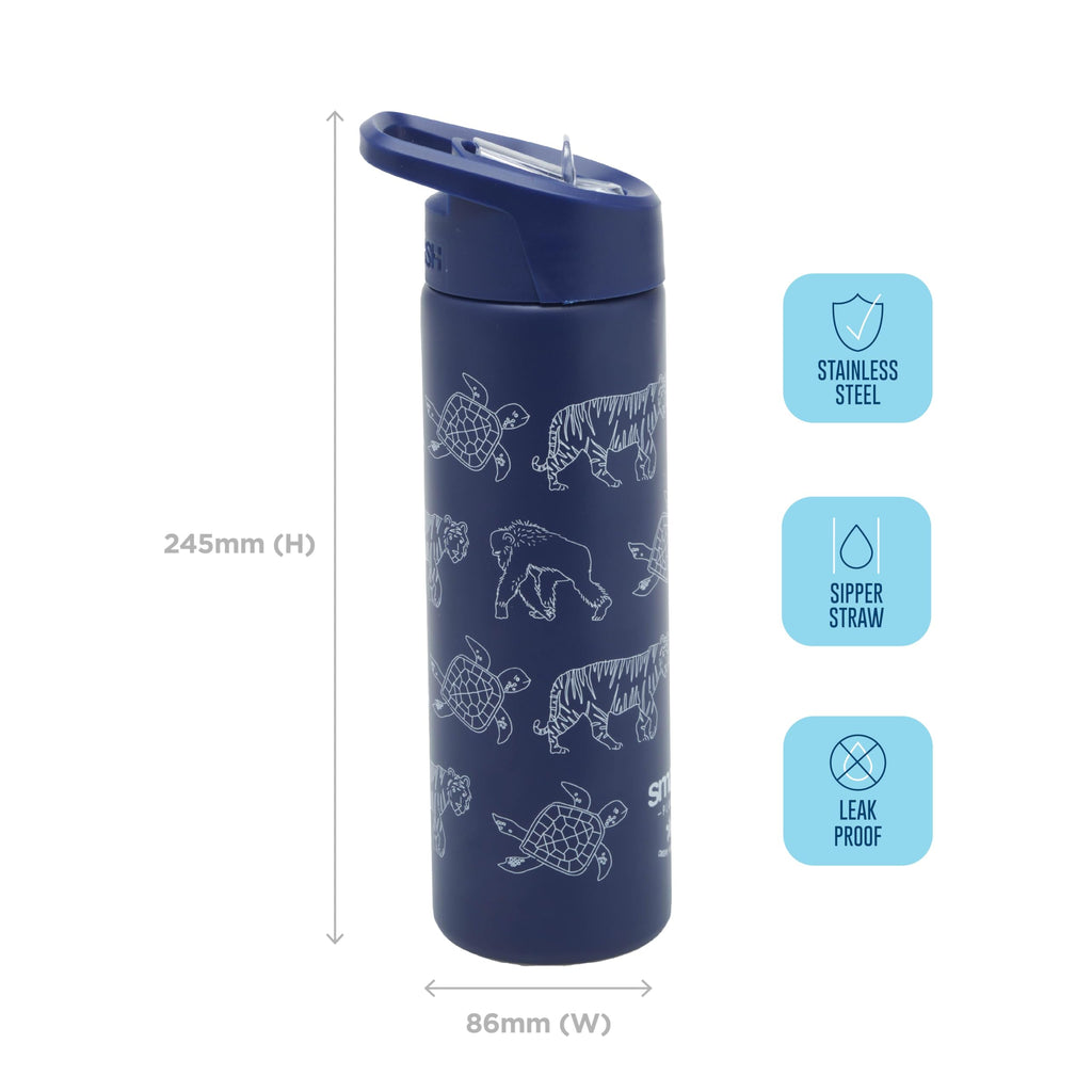 Smash Stainless Steel Water Bottle 750ml - Black