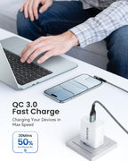 ZKAPOR USB C Cable 1M, USB C Charger Cable Right Angle Fast Charging USB C