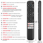 Only for TCL Google TV Remote Control Replacement, Responsive, No Setup