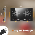 2 Burner Electric Cooktop 110V, 2000W Shard Power