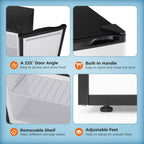 Kismile Small Freezer Upright, 3.0 Cu.ft Mini Freezer, Stainless Steel