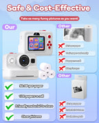 Dylanto Kids Camera Instant Print,1080P Kids Instant Cameras that Print Photos,Christmas Birthday Gifts for Girls Age 3-12,Portable Toy for 3 4 5 6 7 8 9 10 Year Old Girls Boys-Blue