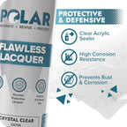 Polar Flawless Lacquer Spray - Clear Coat Spray Paint - Matt - 2x400ml