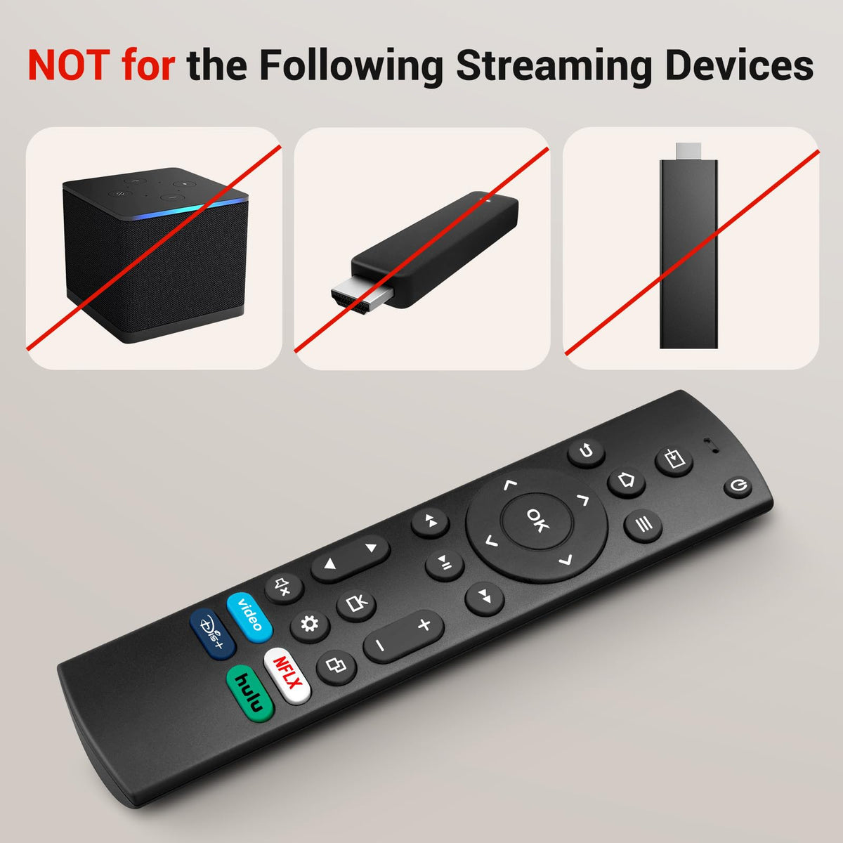 【2-Pack】 for Roku TV Remote,Replacement for TCL,ONN, Hisense Roku TVs