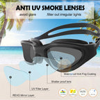 Winline Adult Swimming Goggles,Open Water Goggles Swimming Anti Fog UV Protection No Leakage Clear Vision Easy to Adjust for Adults Men Women Teenagers