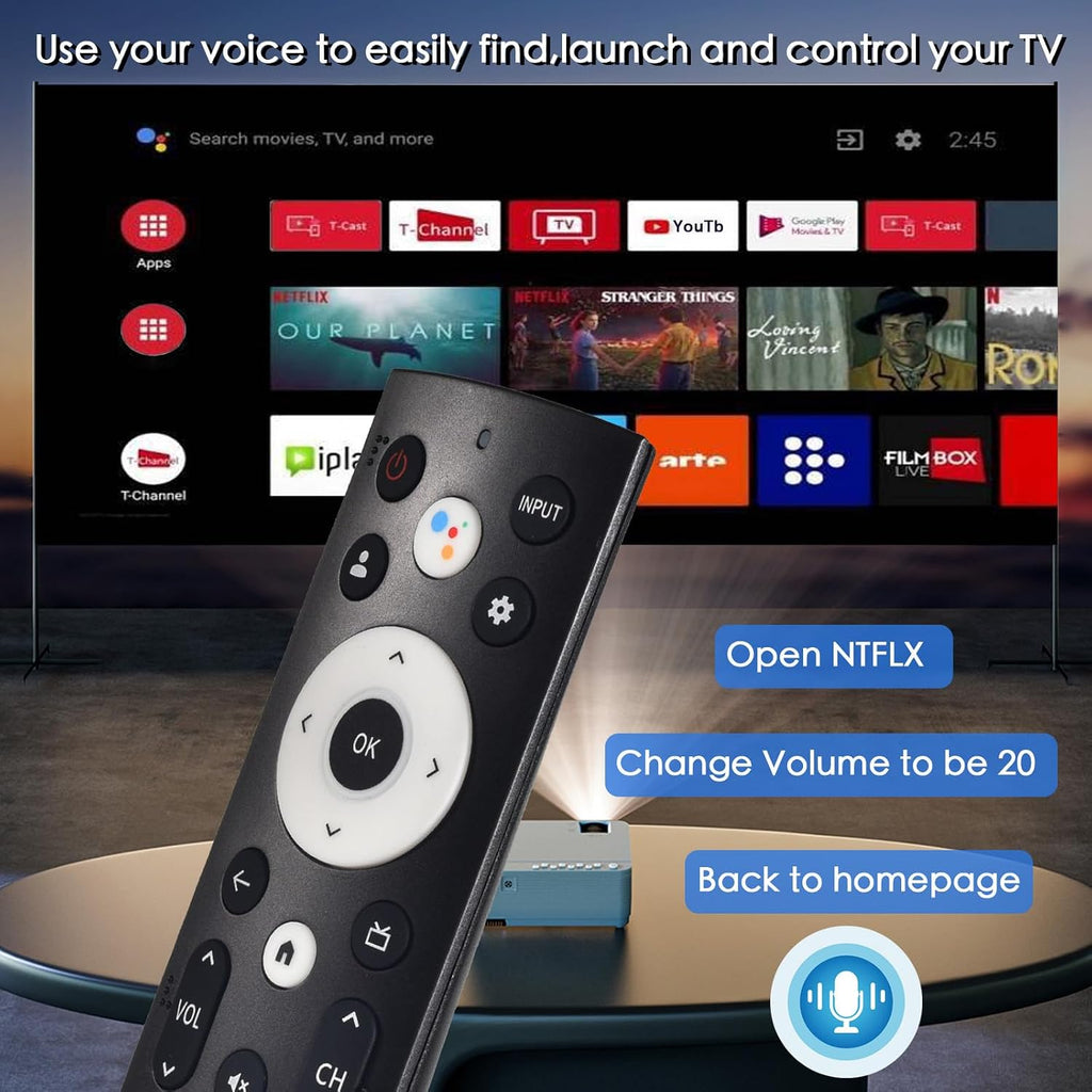 Replacement for Hisense Smart Google TV Voice Remote Control