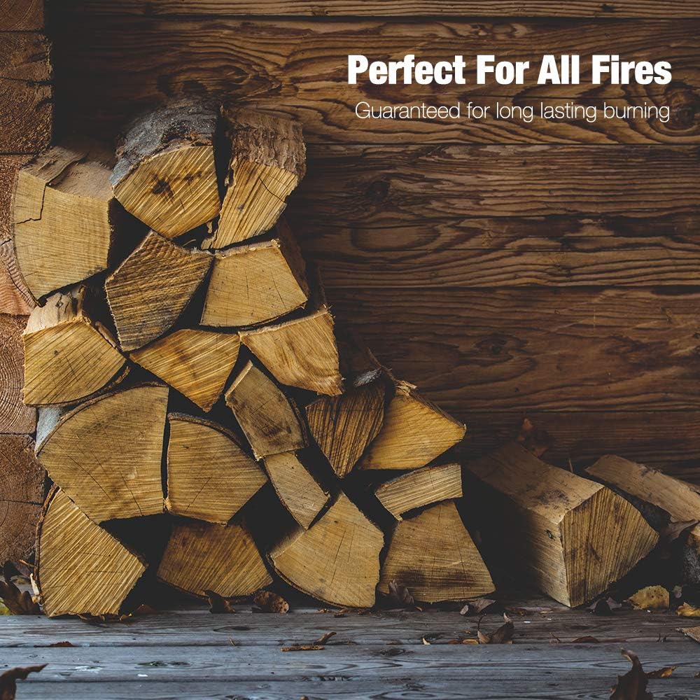 KEPLIN Natural Firelighters - 200 Pack | Eco Friendly Wood Wax Fire Starters | Quick Flame | Safe to Use | Ideal for Stoves, Open Fires, BBQ's & Pizza Ovens