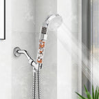 VEHHE High Pressure Shower Head with Filter Beads, 3 Spray Modes