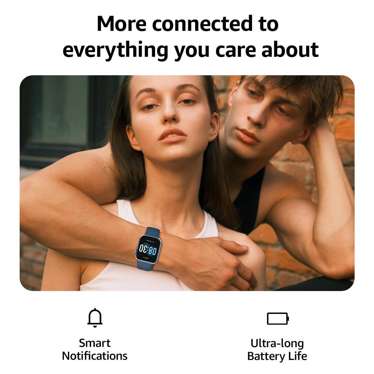 AcclaFit Smart Watch for Men Women Answer/Make Call, 1.85" Smartwatch, Fitness Watch with Heart Rate Blood Pressure Sleep Monitor, IP68 Waterproof Step Counter Compatible with Android IOS Orange