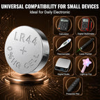 POWEROWL 12 Pcs LR44 Batteries for Watches, Christmas decorations, Bottle Lights, and Small Electronics