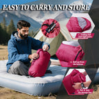 Sleeping Bag for Camping,Sleeping Bags for Adults Backpacking Waterproof,3 Seasons Adult Blanket,Small Packed Ultralight Carry Bag, Soft,Thick and Warm,for Outdoor Camping,Travel,Hiking