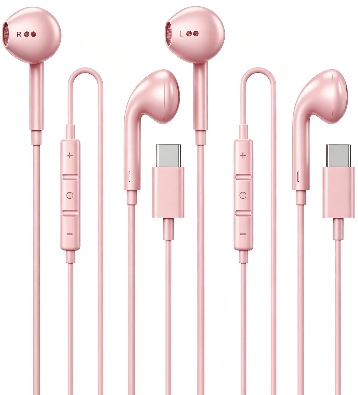 2 Pack [Apple MFi Certified] Wired Headphones for iPhone 14 13 12 Pro Max