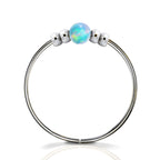 Ultra Thin Opal Nose Ring