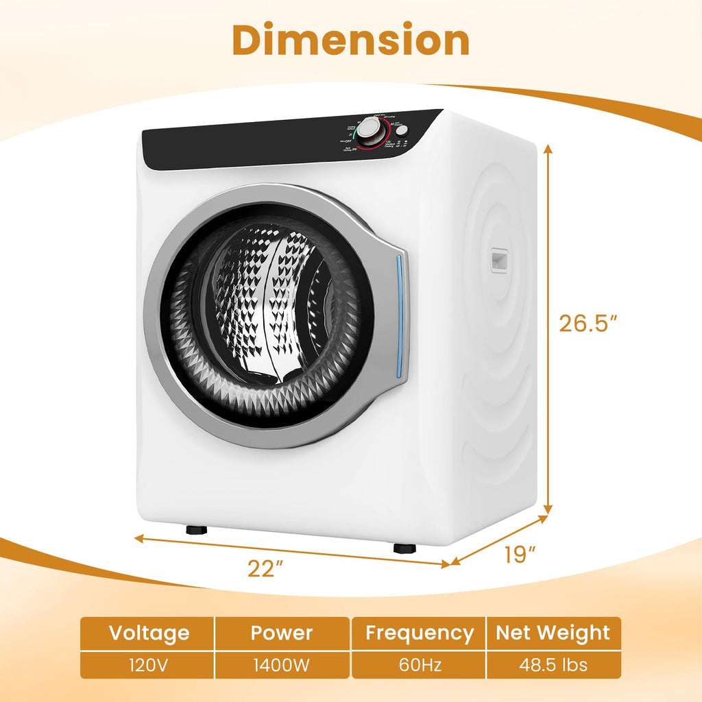 Auertech Portable Washer and Dryer Combo Set, 2.8 CU. FT. Portable Clothes Dryers with Boot Dryer, 28 lbs Fully Automatic Washing Machine, Compact Washer and Dryer for Apartment, RV, Dorm
