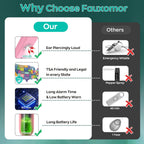 Fauxomor 140dB Personal Safety Alarm for Women 3pack Self Defense Keychain