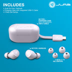 JLab Go Air Pop+ Earbuds, Dual Connect, EQ3 Sound, Black