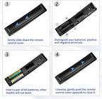 Universal for Samsung-TV-Remote-Control Replacement,Compatible with All Samsung Smart Frame Curved QLED TVs