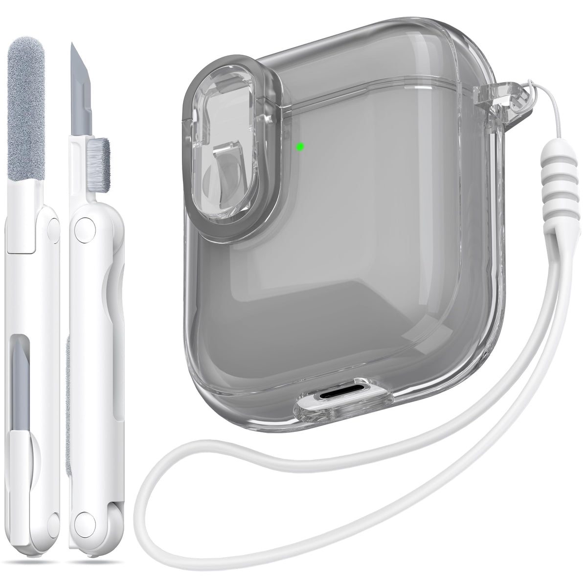 for AirPods 4 Case & AirPods 5 Case with Cleaner Kit,Clear Cover