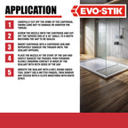 EVO-STIK Multipurpose Silicone Sealant White - Waterproof & Mould Resistant