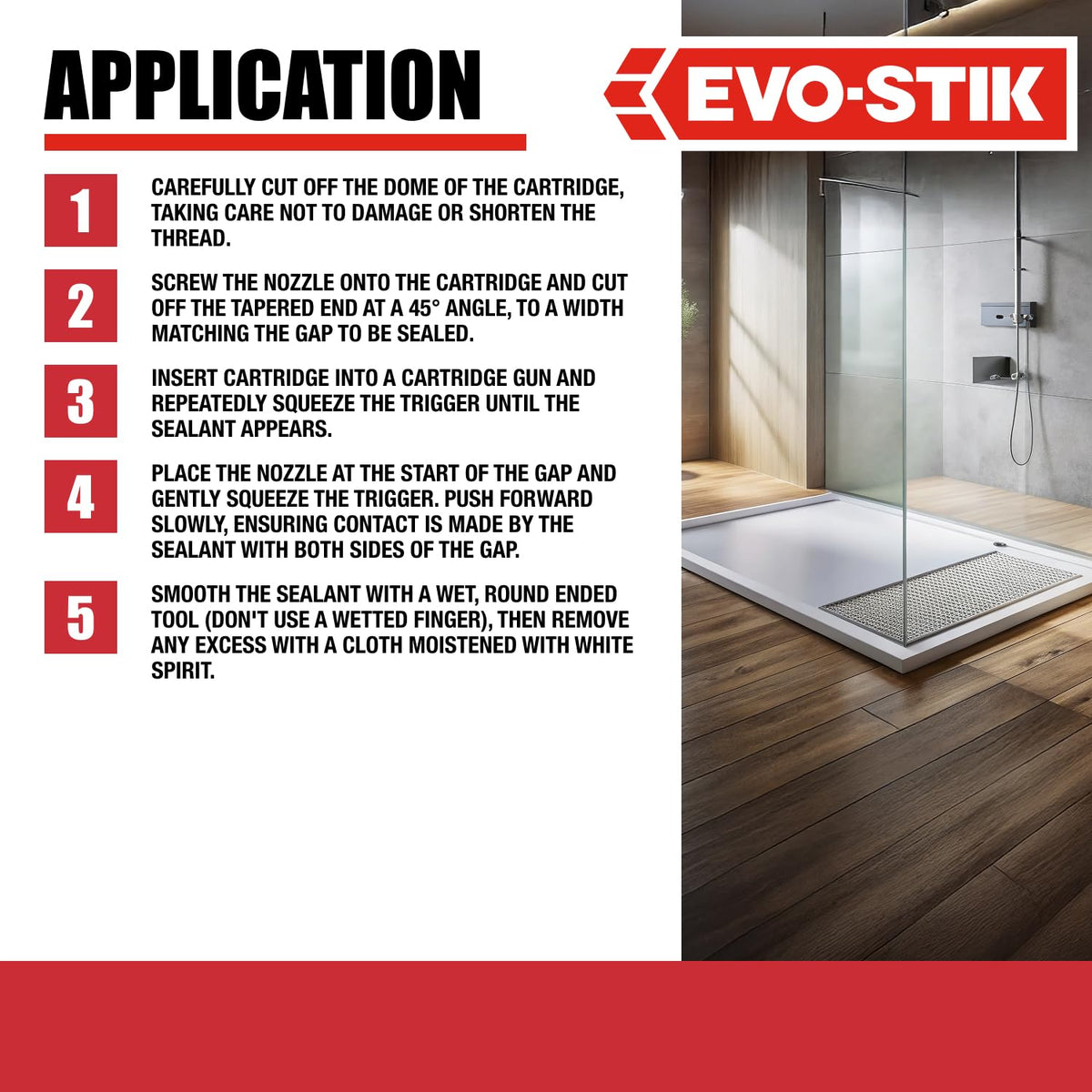 EVO-STIK Multipurpose Silicone Sealant White - Waterproof & Mould Resistant