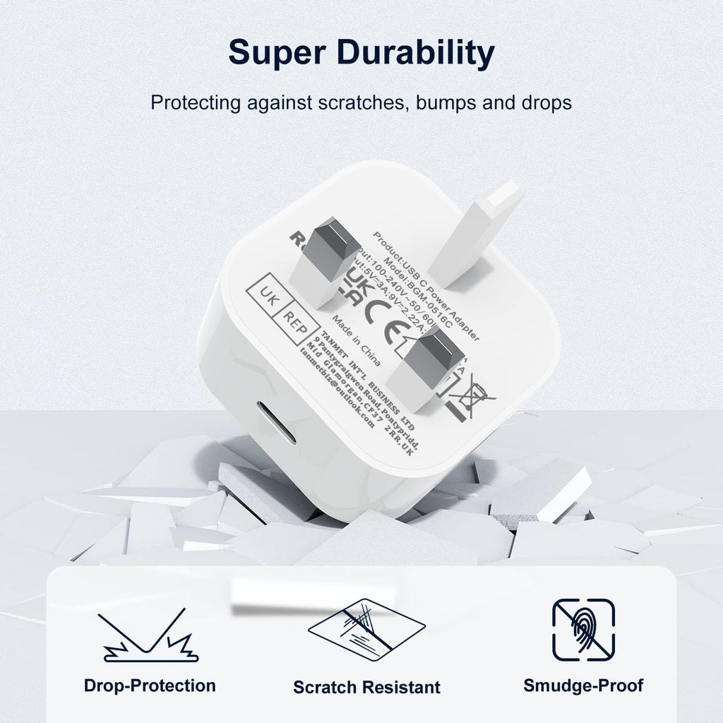 iPad Charger,New Apple iPad USB C Fast Charger Cable and Plug 25W Charge for i Pad Pro 12.9 11 13 inch 4th 5th 6th M4 2024 Generation/Air 10.9" 4-7 Gen M2 M3/Mini 6 A17 Pro/Pad 10th A16 11th 2025-2022