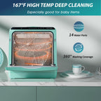 AIRMSEN Portable Countertop Dishwasher, No Hookup Needed