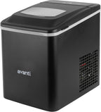 Avanti Ice Maker Mighty Ice Countertop Design Makes 26 Pounds of Bullet-Shaped Ice Cubes in 24 Hours, Digital Touch Controls and Self Cleaning Function, Includes Scoop, Black