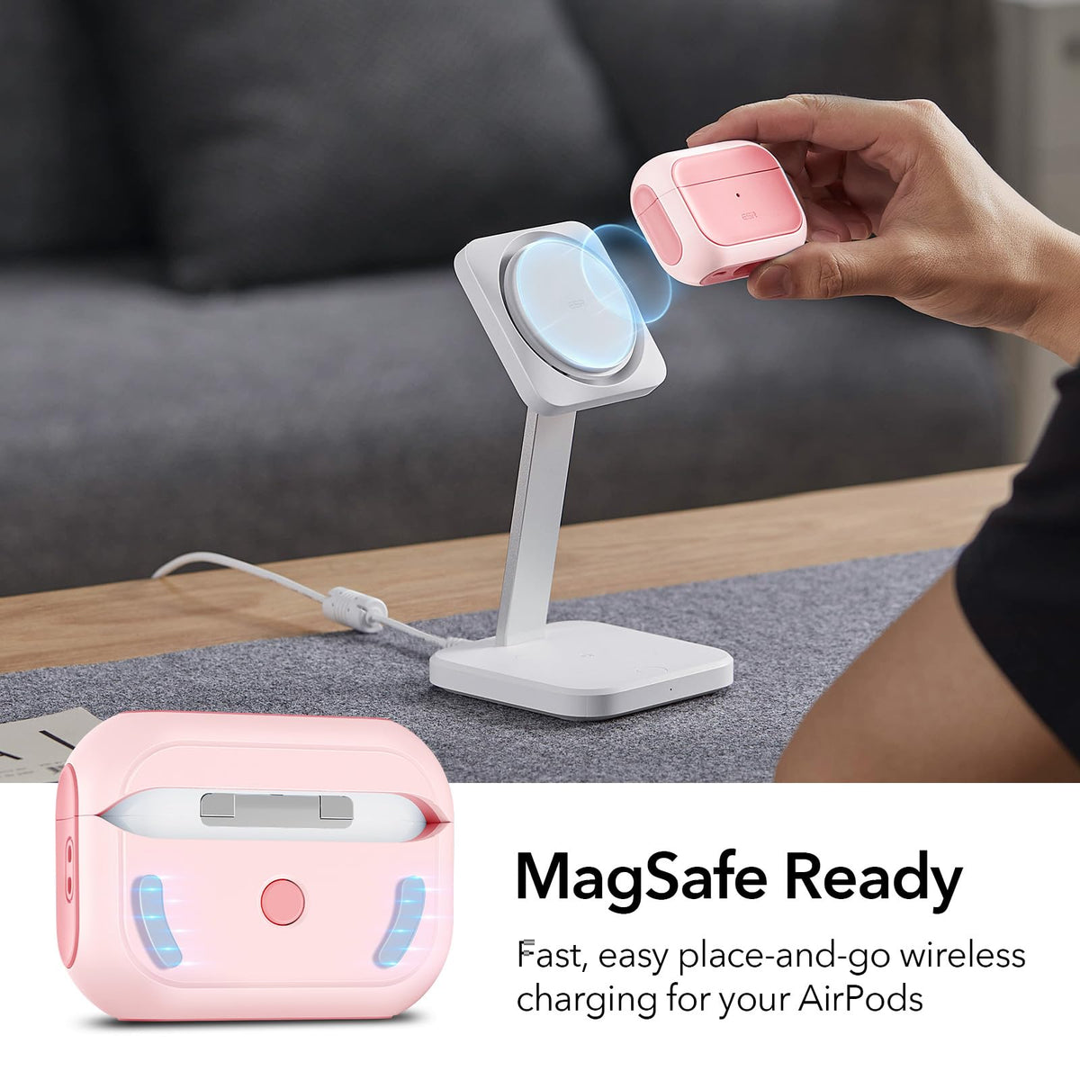 ESR for AirPods Pro 3 Case, Compatible with MagSafes, Purple