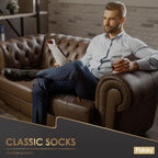 FALARY 12 Pairs Black Mens Socks, Plain Cotton Socks for Men & Women