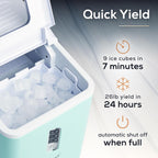 Igloo Ice Maker Countertop, Portable Ice Maker with Handle, 26lbs, Black